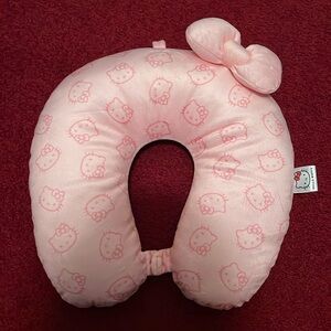 Hello Kitty neck pillow. Pink with bow. New without tags